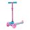 Patinette HUDORA Flitzkids 2.0 3 roues 50 kg Mancheron réglable Bleu/Rose