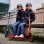 Patinete HUDORA Up 200 Classic 200 mm ruedas freno pie plegable cian
