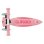 Patinete clásico Globber Primo Foldable Plus Lights 3 ruedas 50 kg rosa
