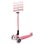 Patinete clásico Globber Primo Foldable Plus Lights 3 ruedas 50 kg rosa