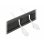 Panel pasacables avec brosse DeLOCK 2U noir 19” pour gestion de câbles