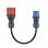 Adaptador go-e para Gemini flex 11 kW, CEE rojo trifásico 16A a CEE azul 16A