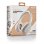 Auriculares NGS Artica Tempest inalámbricos Bluetooth con micrófono y plegables beige