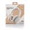Auriculares NGS Artica Tempest inalámbricos Bluetooth con micrófono y plegables beige