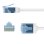 Cable de red Goobay 74302 Cat6a U/UTP 15 m Blanco
