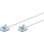 Cable de red Goobay 74302 Cat6a U/UTP 15 m Blanco