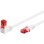 Cable de red Goobay 51521 0,5 m Cat6 U/UTP RJ-45 Blanco y Rojo