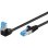 Cable de red Goobay 51557 1 m Cat6a S/FTP RJ-45 Negro/Azul