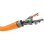Cavo di rete Goobay Cat7a 50 m S/FTP Arancione