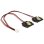 Cable de alimentación interna DeLOCK 0,2 m Molex 2-pin a 2x SATA 15-pin