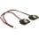 Cable de alimentación interna DeLOCK 0,2 m Molex 2-pin a 2x SATA 15-pin