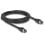 Cable de red Delock RJ45 Cat.8.1 S/FTP 2 m hasta 40 Gbps negro