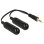 Cable de audio DeLOCK 0,19 m 3,5mm macho a 2x3,5mm hembra negro