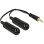 Cable de audio DeLOCK 0,19 m 3,5mm macho a 2x3,5mm hembra negro