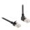 Cavo di rete Cat.6A RJ45 S/FTP Delock slim 1 m nero 90° LSZH