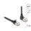 Cavo di rete Cat.6A RJ45 S/FTP Delock slim 1 m nero 90° LSZH