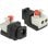 Adaptador de alimentación DeLOCK 65524 negro y plata para cables DC 5,5 x 2,1 mm