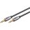 Audiokabel Goobay 65275 3,5mm TRS Stecker zu Stecker 3 m grau silber