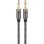 Audiokabel Goobay 65275 3,5mm TRS Stecker zu Stecker 3 m grau silber