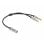 Adaptador DeLOCK para auriculares 1 hembra estéreo 4 contactos a 2 machos estéreo 3 contactos 3,5 mm
