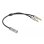 Adaptador DeLOCK para auriculares 1 hembra estéreo 4 contactos a 2 machos estéreo 3 contactos 3,5 mm