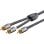 Cable RCA Y Goobay 5 m Negro/Plata Conectores Chapados en Oro
