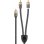 Cable RCA Y Goobay 5 m Negro/Plata Conectores Chapados en Oro