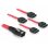 Cable Adaptador DeLOCK Sata 4x 1m SFF-8087 a 4x SATA 7-pin Rojo