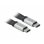 Cable USB DeLOCK 85926 0,22 m USB-C a USB-C 3.2 Gen 2 10 Gbit/s Negro/Plata