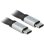 Cable USB DeLOCK 85926 0,22 m USB-C a USB-C 3.2 Gen 2 10 Gbit/s Negro/Plata