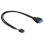 Adaptador DeLOCK USB 3.0 19 pin a USB 2.0 8 pin 60 cm Negro