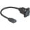Cabo USB Delock Fêmea a Fêmea 5 Gbps 20 cm Preto