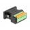 Adaptateur D-Sub 9 femelle à bloc de bornes avec bouton poussoir DeLOCK