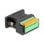 Adaptateur D-Sub 9 femelle à bloc de bornes avec bouton poussoir DeLOCK