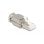 Conector RJ45 DeLOCK Cat.6A STP sin herramientas Plata