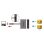 Hub USB-C DeLOCK 64074 com HDMI, VGA e USB Power Delivery 87 W