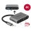 Hub USB-C DeLOCK 64074 com HDMI, VGA e USB Power Delivery 87 W