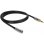 Cavo di estensione audio Delock 3,5 mm maschio a 3,5 mm femmina 1 m nero/grigio