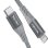 Cable Nevox 1885 1 m Lightning a USB C Gris Plata
