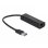 Scheda di Rete DeLOCK 66299 USB-A Ethernet 2,5 Gb/s con cavo 15 cm nera