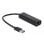 Scheda di Rete DeLOCK 66299 USB-A Ethernet 2,5 Gb/s con cavo 15 cm nera