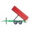 Remorque Tandem-axle SIKU 1:32 Pré-assemblée Métal Plastique
