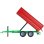 Remorque Tandem-axle SIKU 1:32 Pré-assemblée Métal Plastique