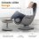 Sillón de masaje MEDISANA RS 670 Nero con 6 tecniche e poggiapiedi