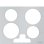 Tapa para cocina Smeg KITCVRI con mandos frontales gris 469 mm
