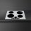 Tapa para cocina Smeg KITCVRI con mandos frontales gris 469 mm