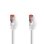 Cable de red Nedis CCGL85221WT75 Cat6 S/FTP 7,5 m Rojo Blanco