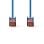 Cable de red Nedis Cat6 S/FTP 3 m Azul RJ45 macho