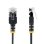 Netzwerkkabel Cat6a StarTech 3m ultraflach UTP schwarz