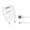 Chargeur DLH DY-AU1872 USB 1A 1m Blanc pour iPhone